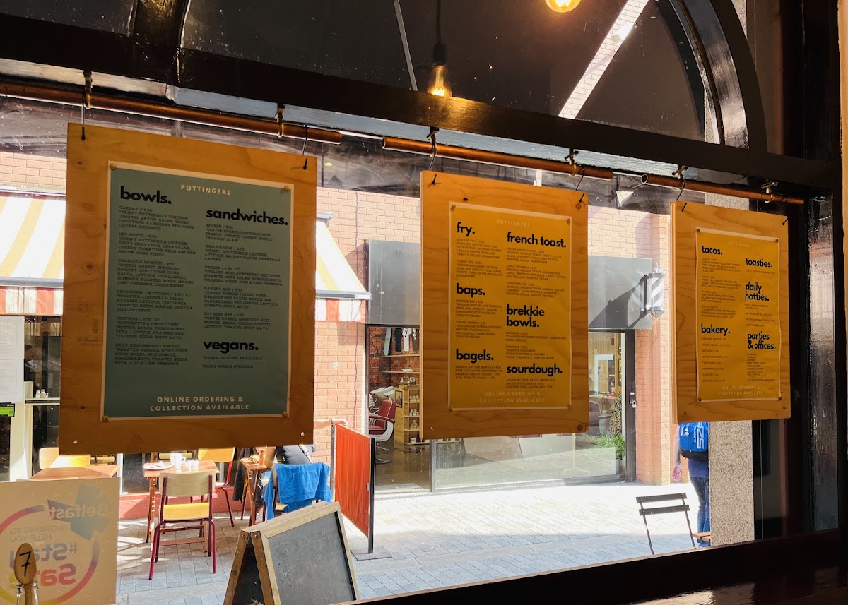 Menu Pottingers Cafe Belfast-6